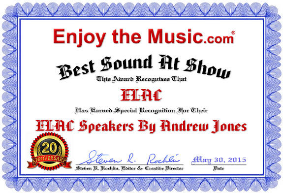 ELAC Speakers Designed By Andrew Jones Award